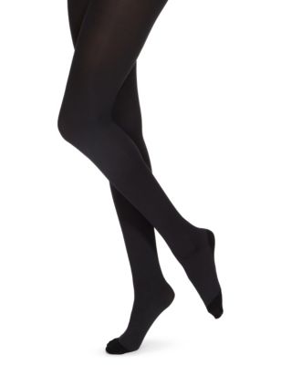 60 Denier Body Sensor™ Thermal Warm Toes Opaque Tights with Wool; Image 1 of 2