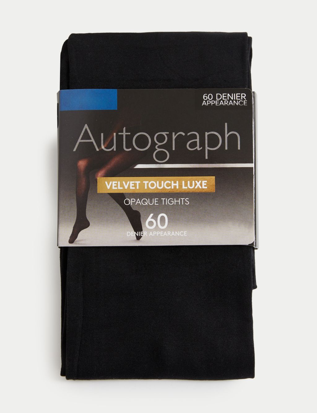 Black DIM Signature Opaque Velouté 60 velour tights