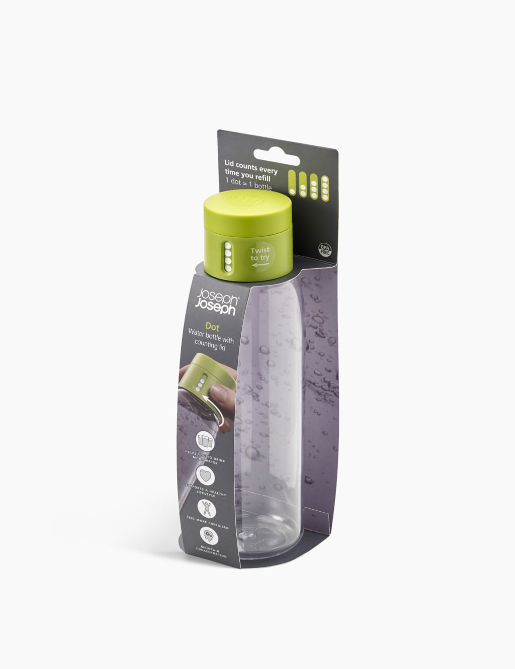 600ml Dot Active Water Bottle Joseph Joseph M&S