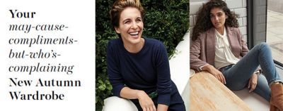 Women wearing pieces from the M&S autumn collection