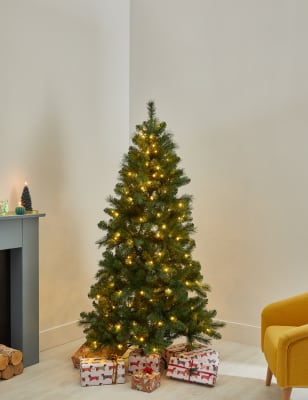 6 foot pre lit christmas tree