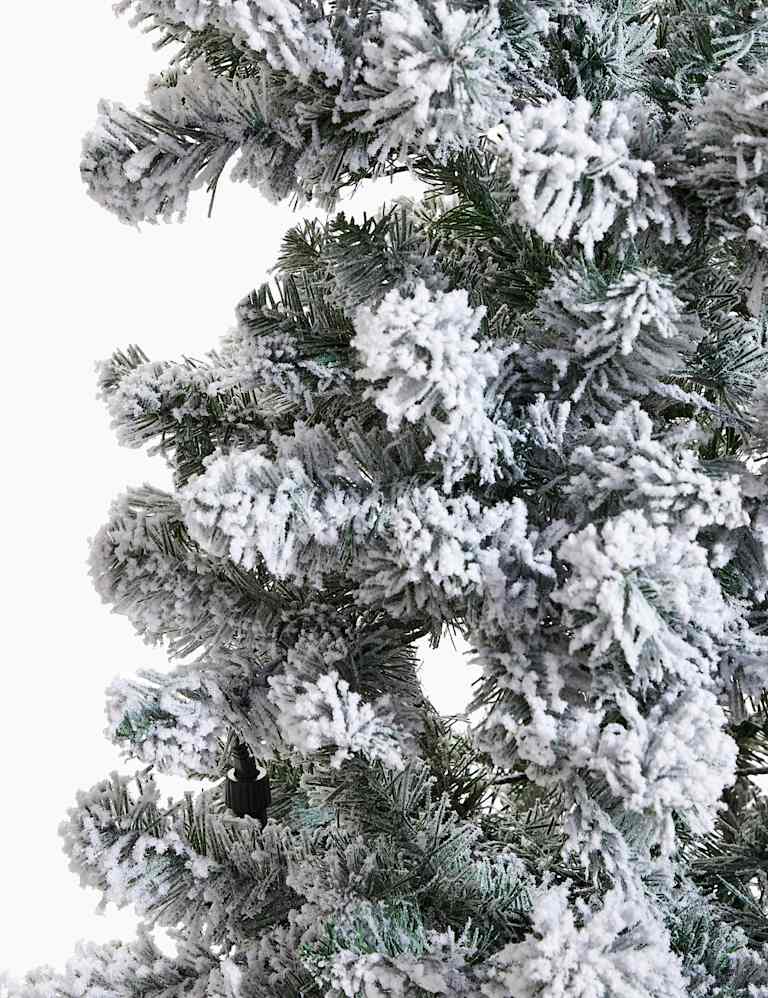 6ft Pre Lit Slim Snowy Christmas Tree M&S