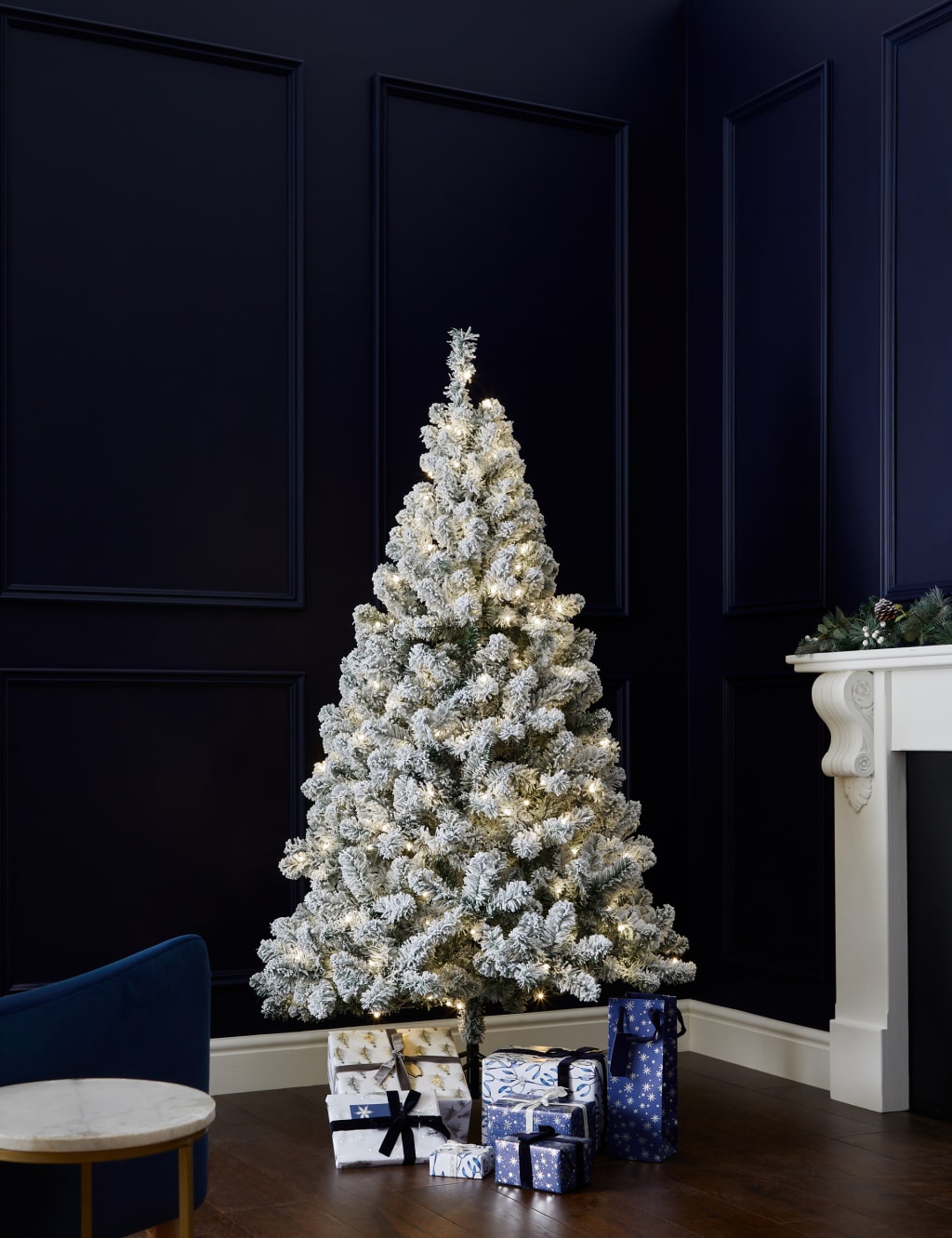 6ft PreLit Snowy Christmas Tree M&S Collection M&S