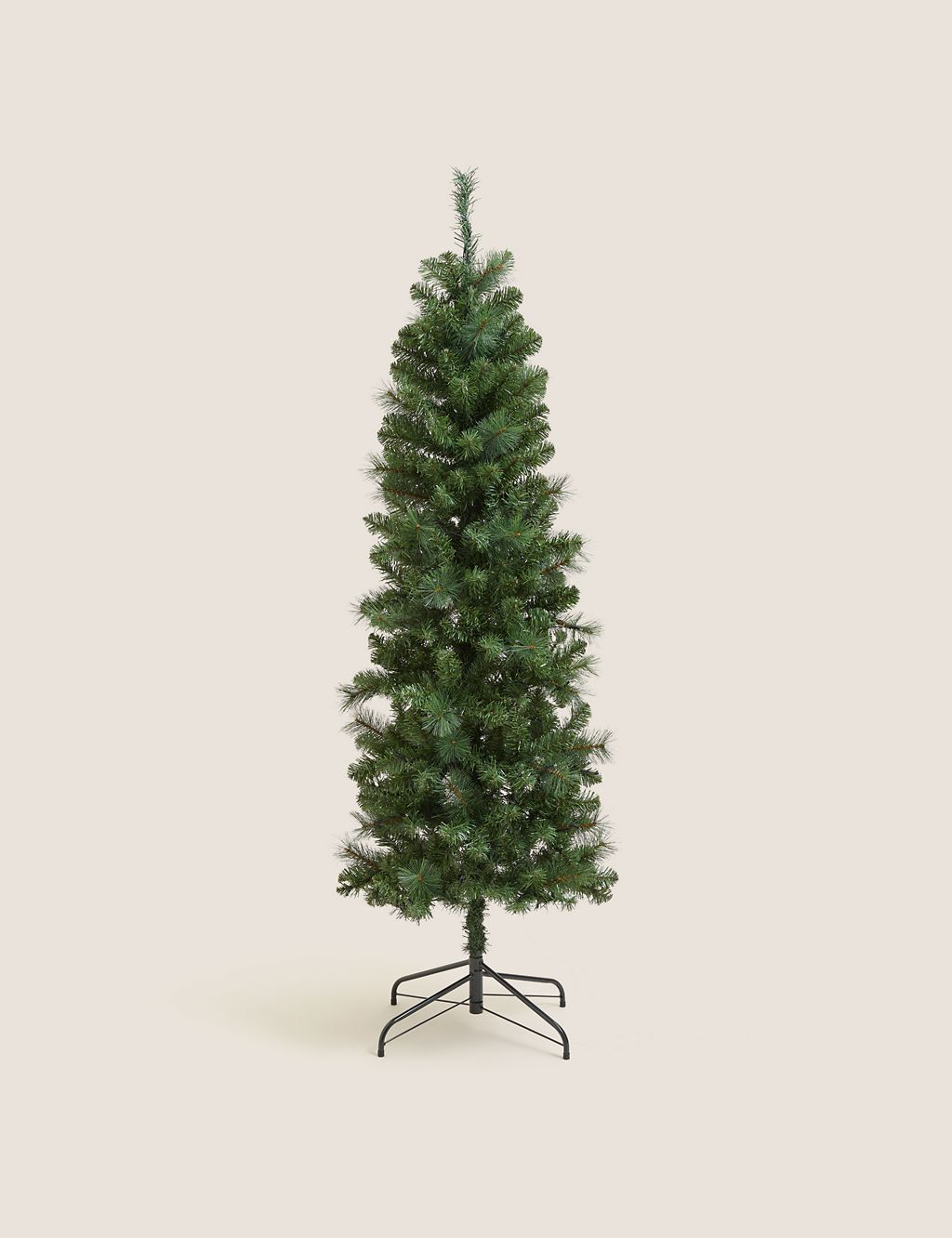 6ft Warm Pre-lit Slim Pine Christmas Tree 4 of 8