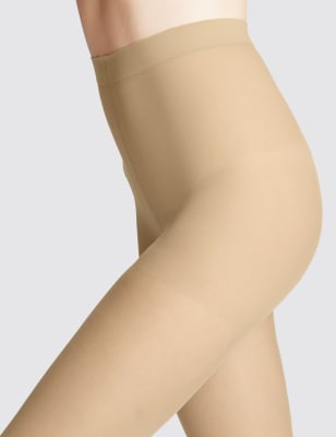 MARKS & SPENCER Open Toe Tights Size Medium, 7D, Nude £6.00