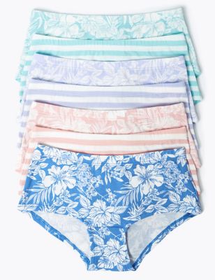 7 Pack Floral Mix Shorts (2-16 Yrs) Image 1 of 2
