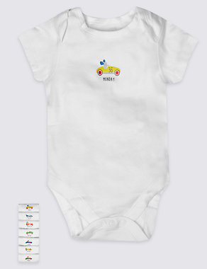 7 Pack Pure Cotton Bodysuits Image 2 of 9