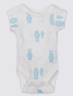 7 Pack Pure Cotton Bodysuits Image 2 of 7