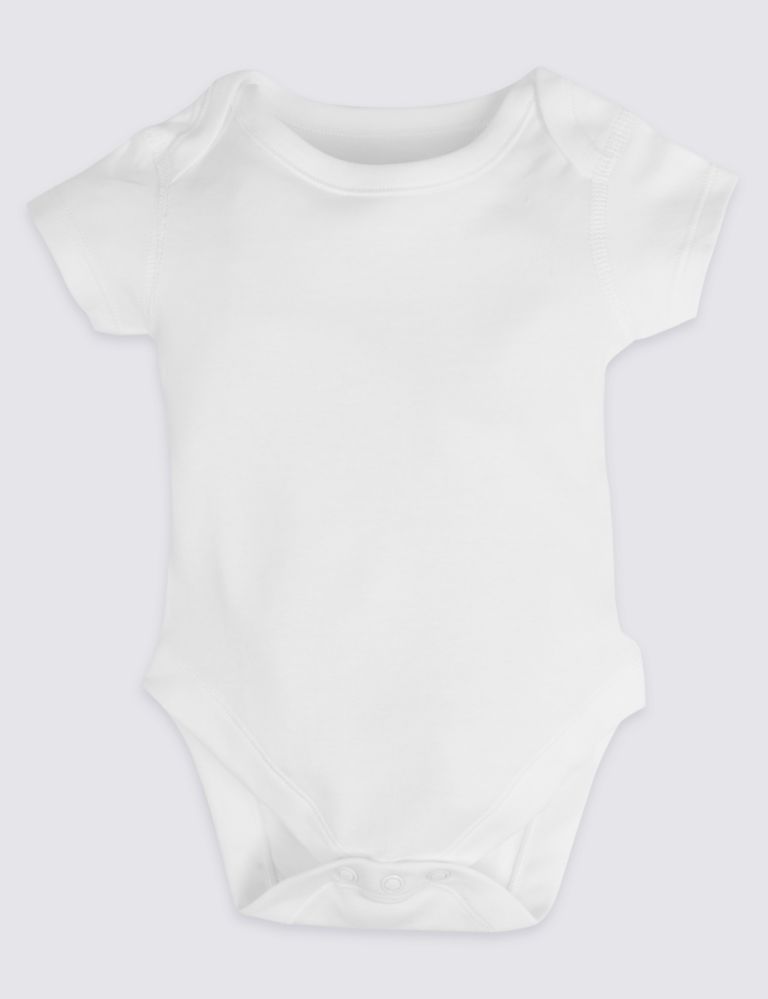 7 Pack Pure Cotton Bodysuits 2 of 5