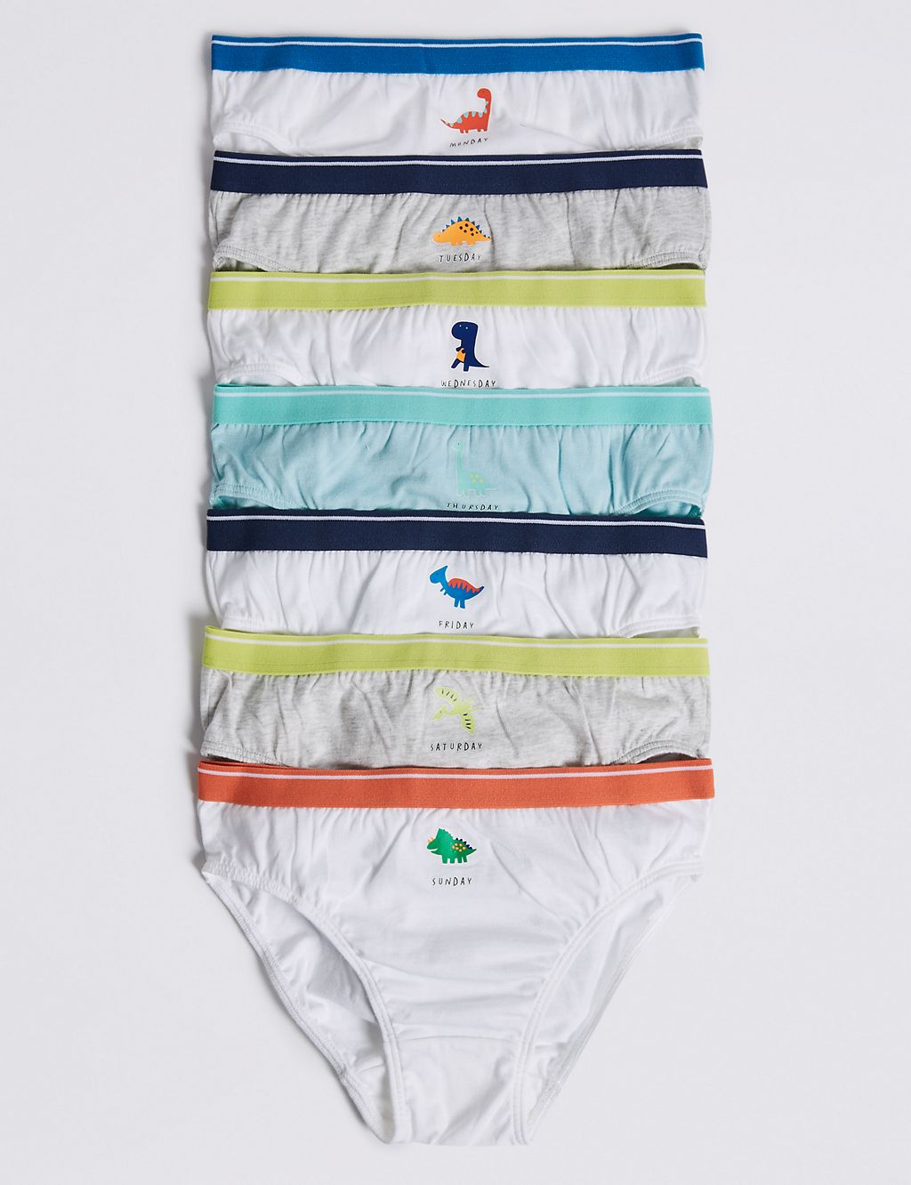 7 Pack Pure Cotton Briefs (18 Months - 8 Years) 1 of 2