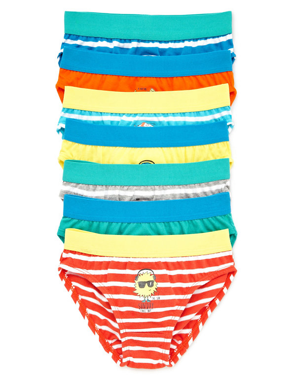 7 Pack Pure Cotton Planet Design Slips (1-7 Years) Image 1 of 1