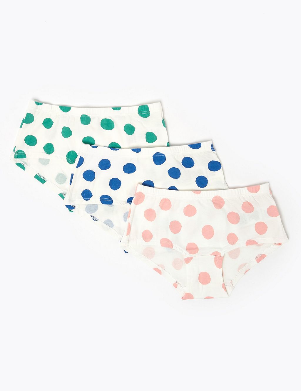 7 Pack Spotty Shorts (2-16 Yrs) 2 of 2