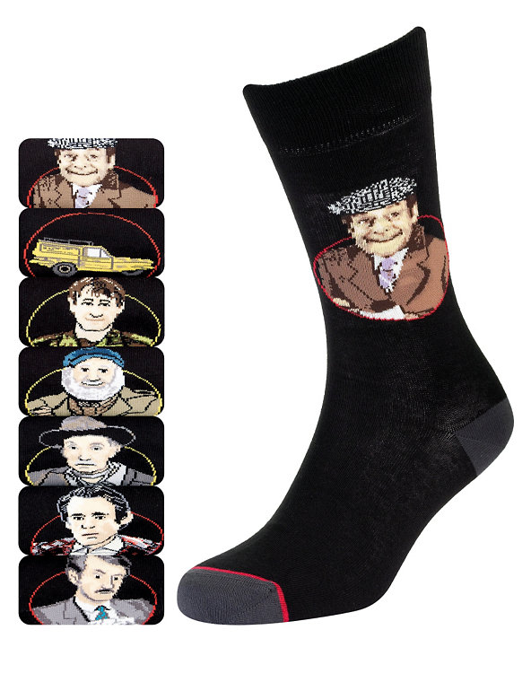 7 Pairs Of Cotton Rich Only Fools Socks Image 1 of 1