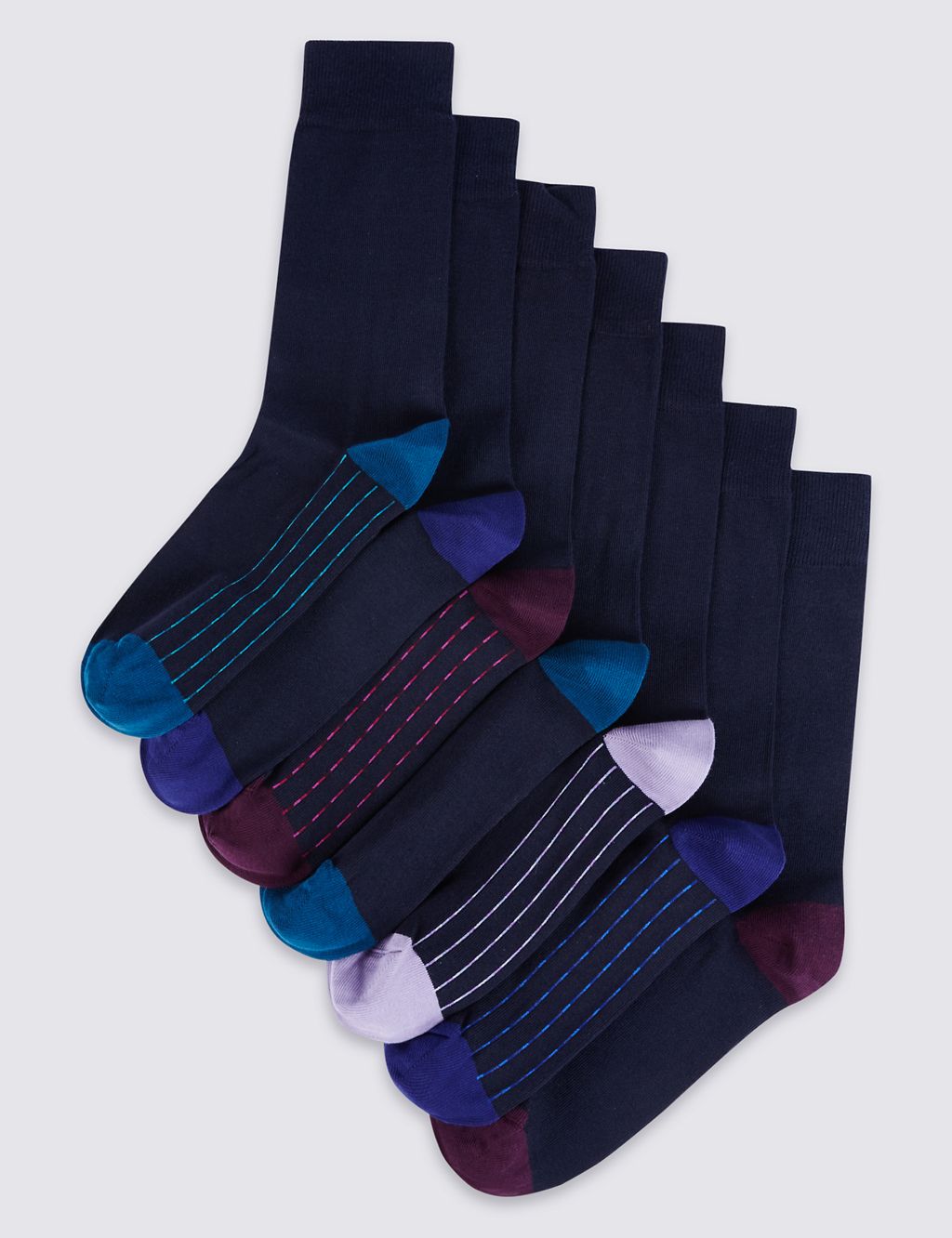 7 Pairs of Cool & Freshfeet™ Cotton Rich Socks 1 of 1