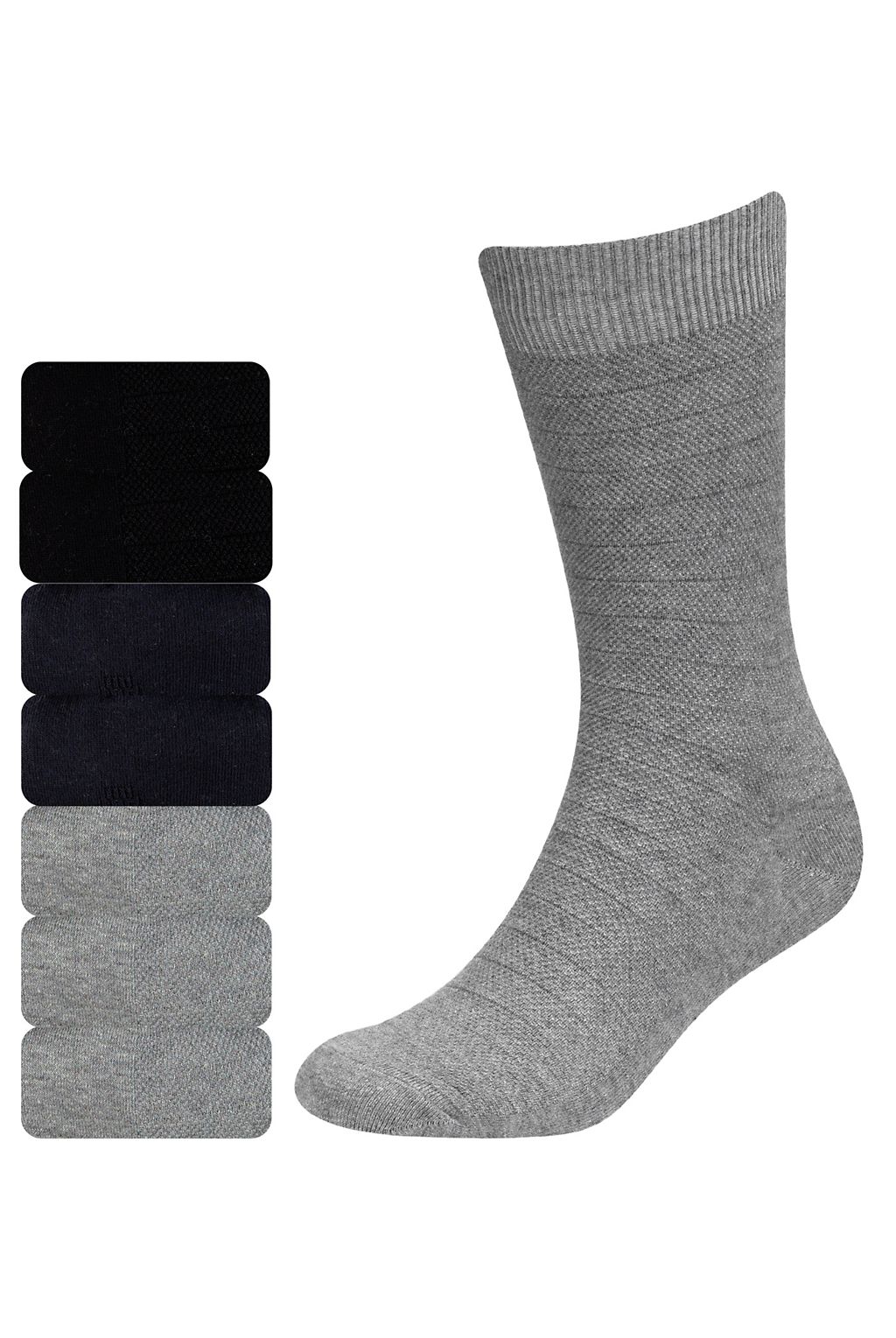 7 Pairs of Freshfeet™ Cotton Rich Piqué Socks with Silver Technology 1 of 1