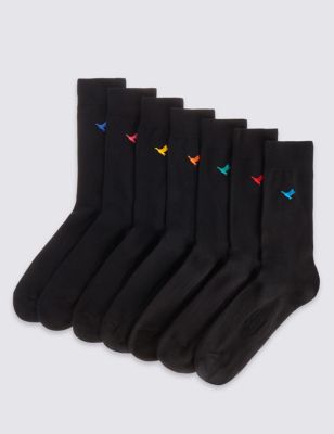 7 Pairs of Freshfeet™ Cotton Rich Socks Image 1 of 1