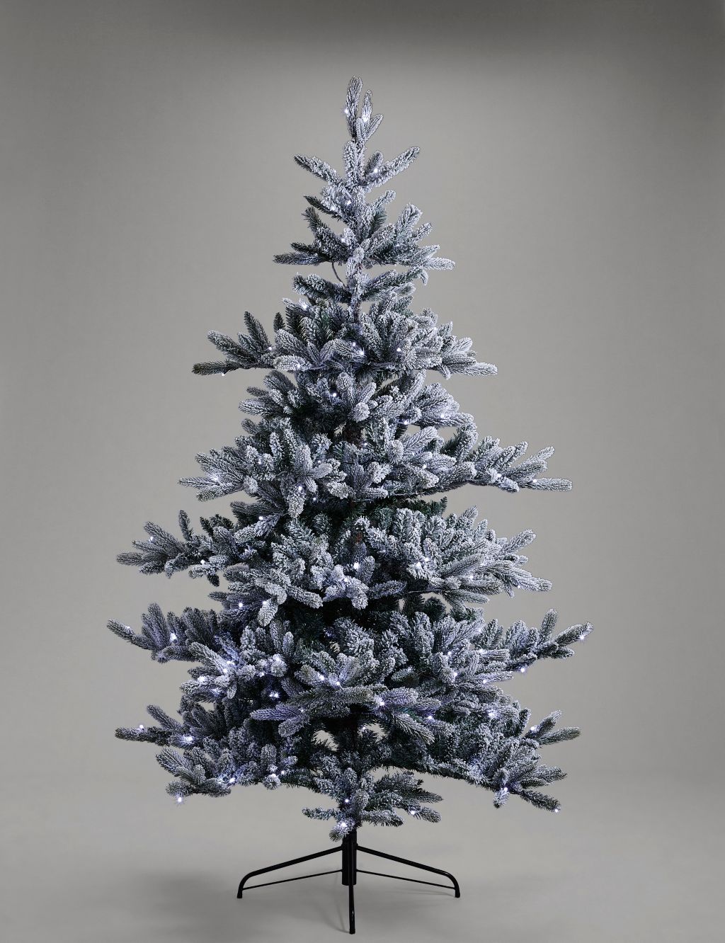 7ft Lit Frosted Noble Christmas Tree 6 of 7