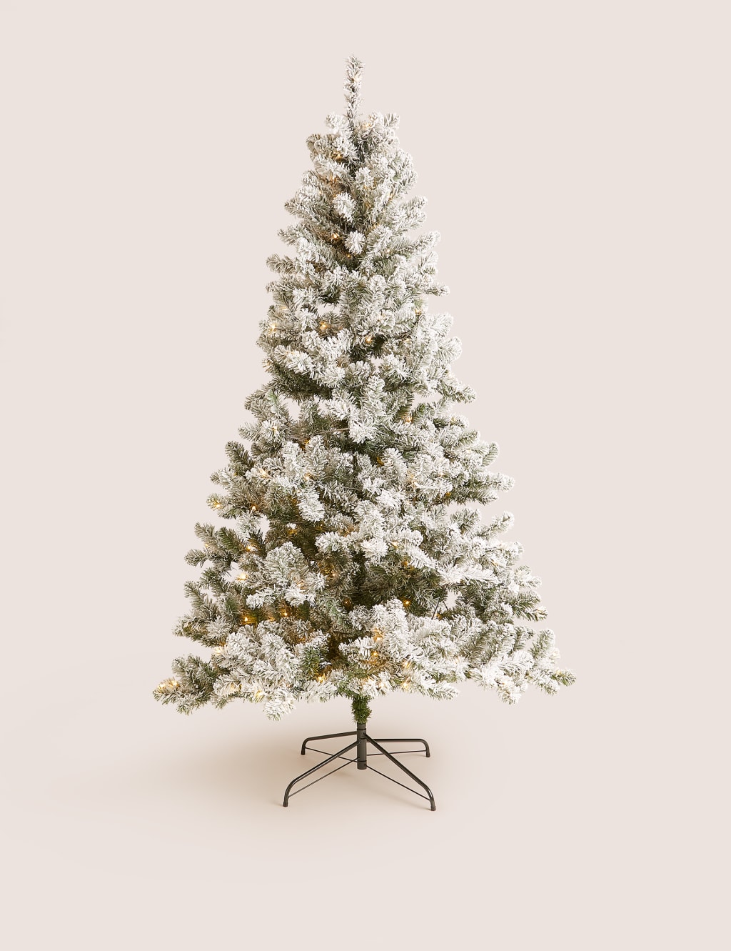 7ft Lit Snowy Christmas Tree M&S