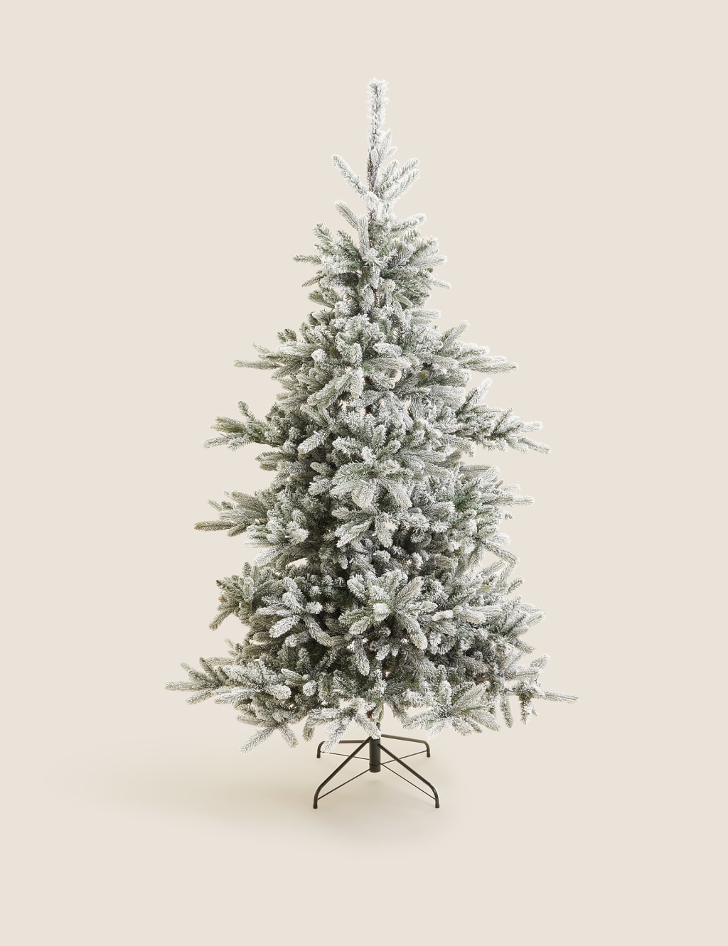 7ft Warm Pre-Lit Snowy Noble Christmas Tree 4 of 7