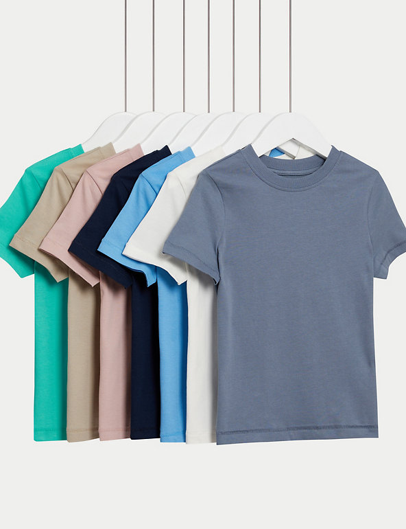 7kp Pure Cotton T-Shirts (2-8 Yrs) Image 1 of 1