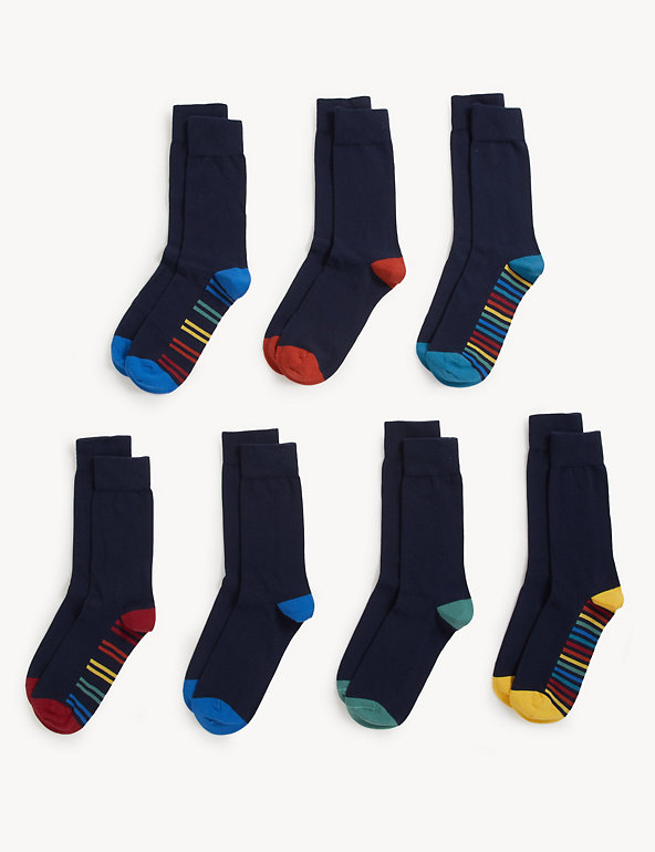 7pk Cool & Fresh™ Cotton Rich Socks Image 1 of 1