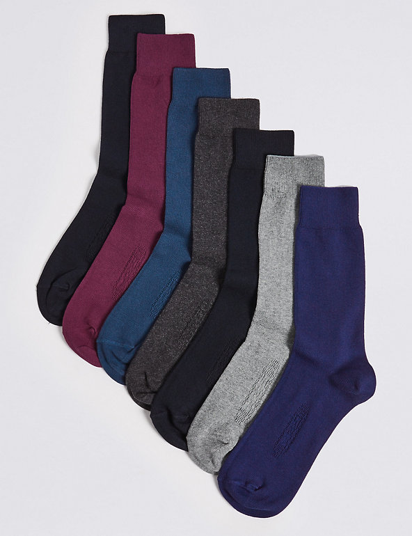 7pk Cool & Freshfeet™ Cotton Rich Socks Image 1 of 1