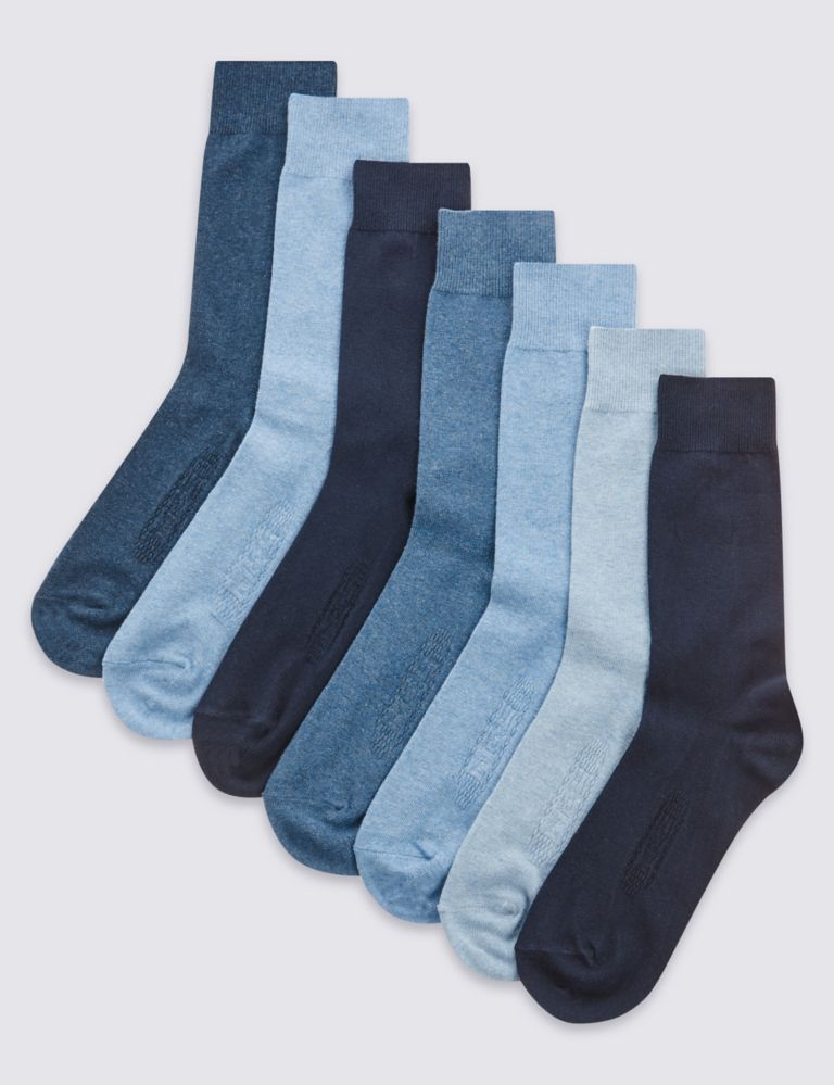 7pk Cool & Freshfeet™ Cotton Rich Socks 1 of 1