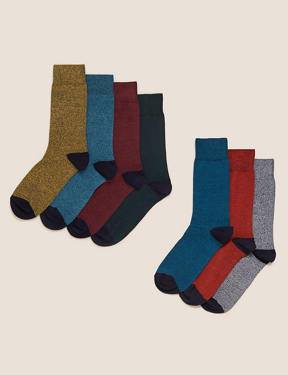 7pk Cotton Rich Cool & Fresh™ Socks Image 1 of 1