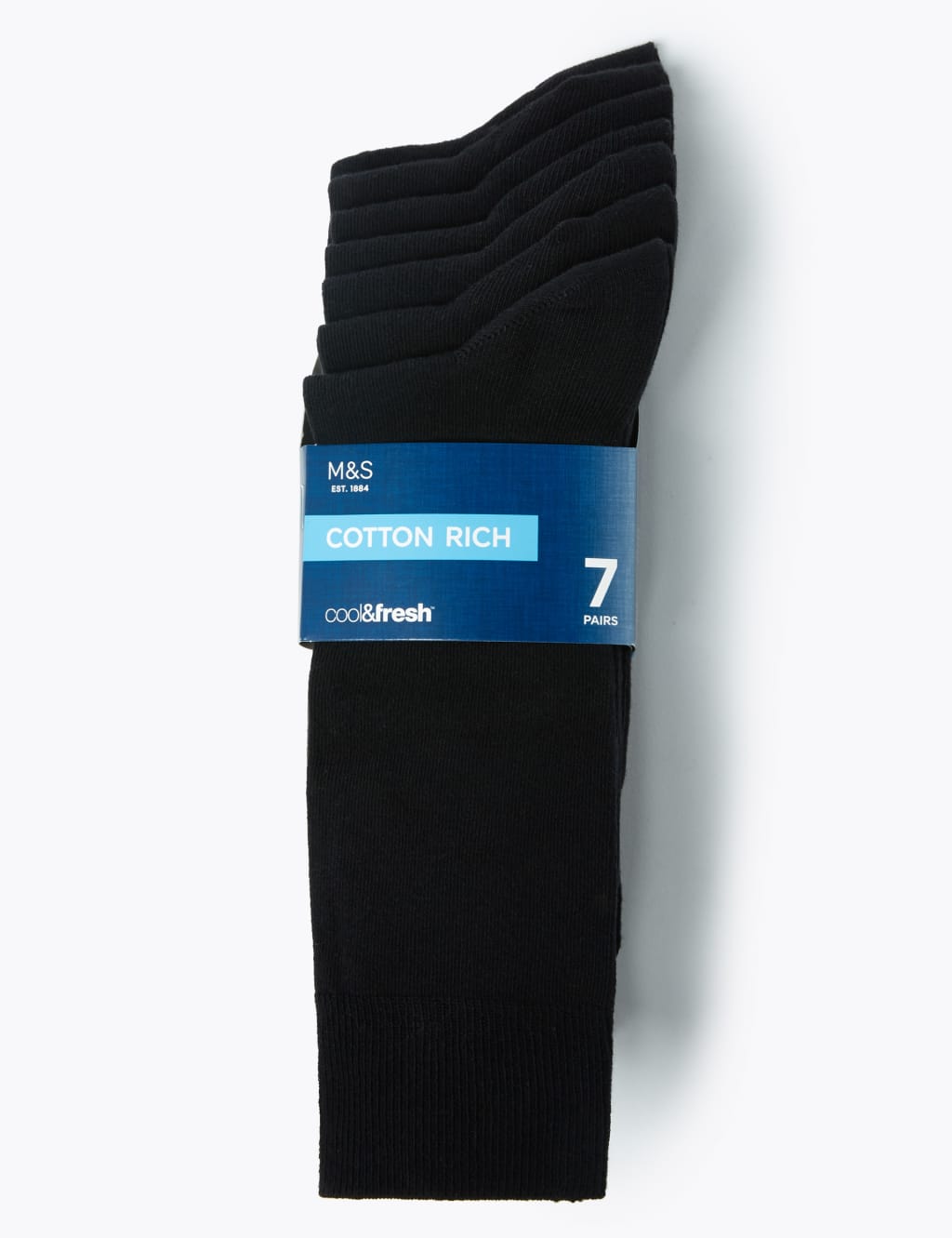 7pk Cotton Rich Cool & Fresh™ Socks 2 of 2