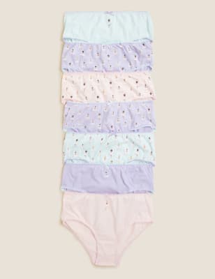 7pk Pure Cotton Ballerina Knickers (18 Mths - 14 Yrs) Image 1 of 1