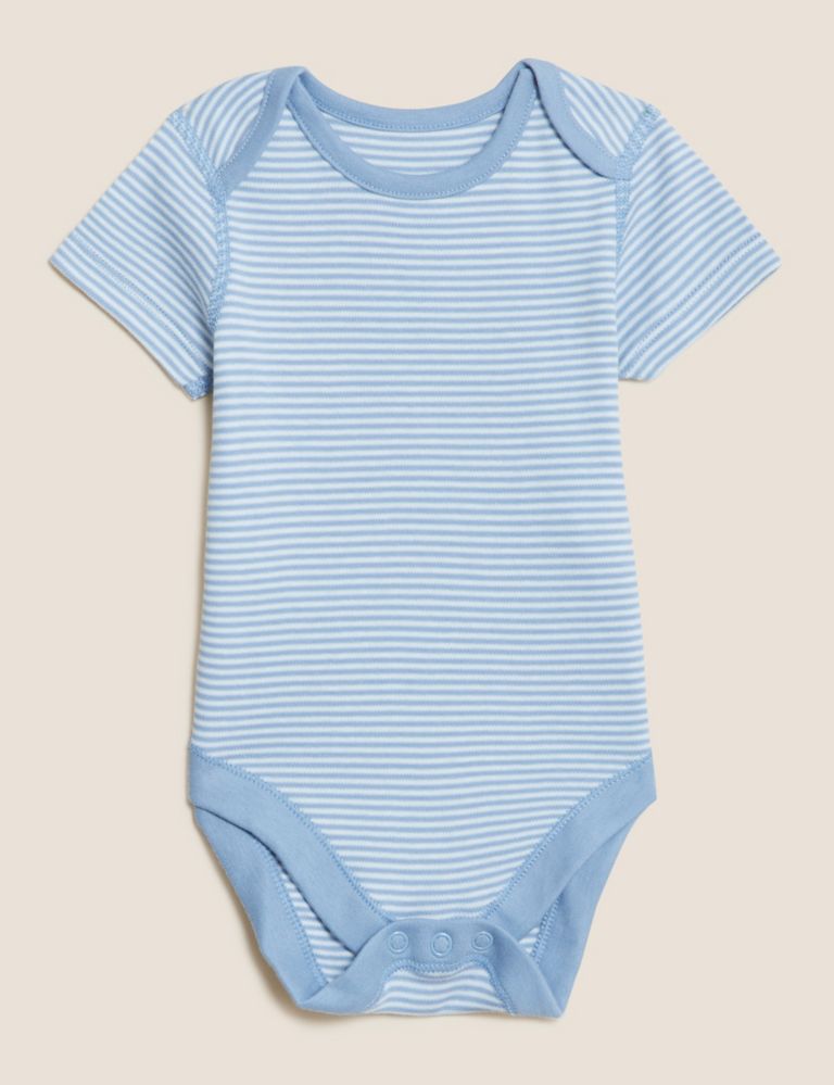 7pk Pure Cotton Bodysuits (5lbs-3 Yrs) 3 of 10