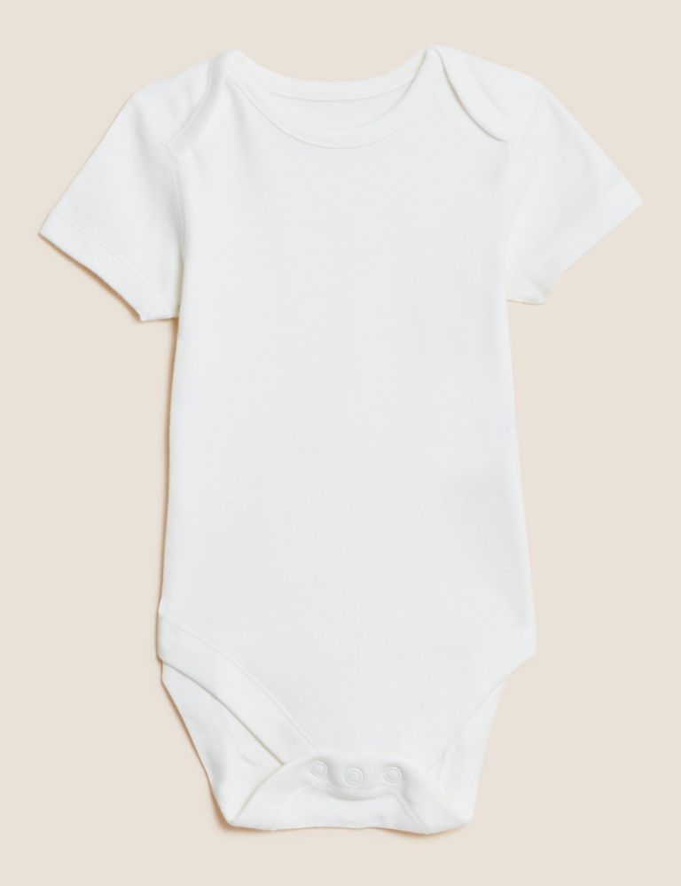 7pk Pure Cotton Bodysuits (5lbs-3 Yrs) 4 of 10