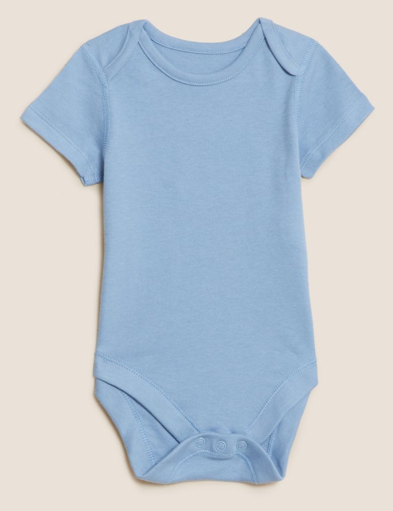 7pk Pure Cotton Bodysuits (5lbs-3 Yrs) 7 of 10