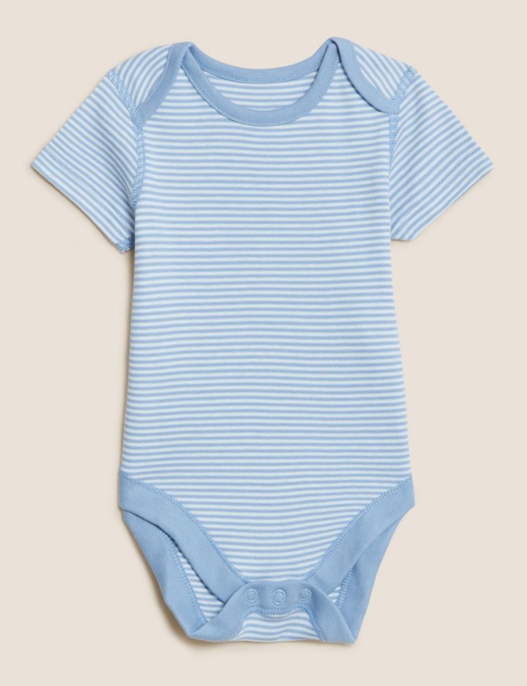 7pk Pure Cotton Bodysuits (5lbs-3 Yrs) 8 of 10
