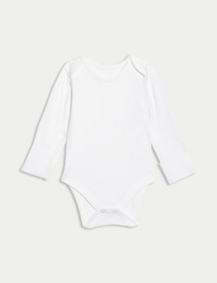 7pk Pure Cotton Long Sleeve Bodysuits (5lbs-3 Yrs) Image 2 of 6