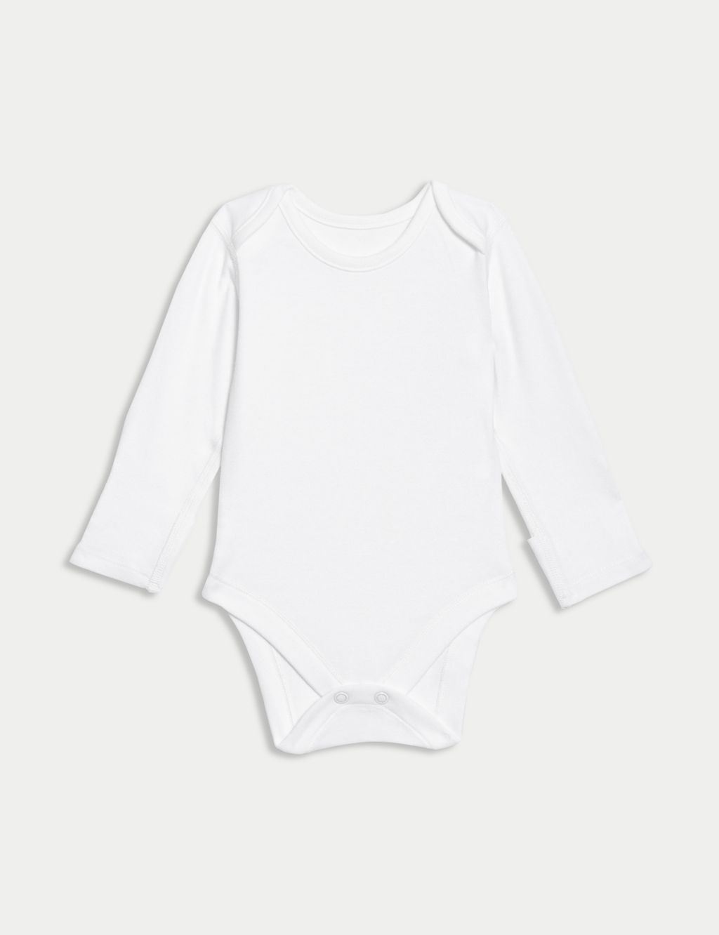 7pk Pure Cotton Long Sleeve Bodysuits (5lbs-3 Yrs) 1 of 7