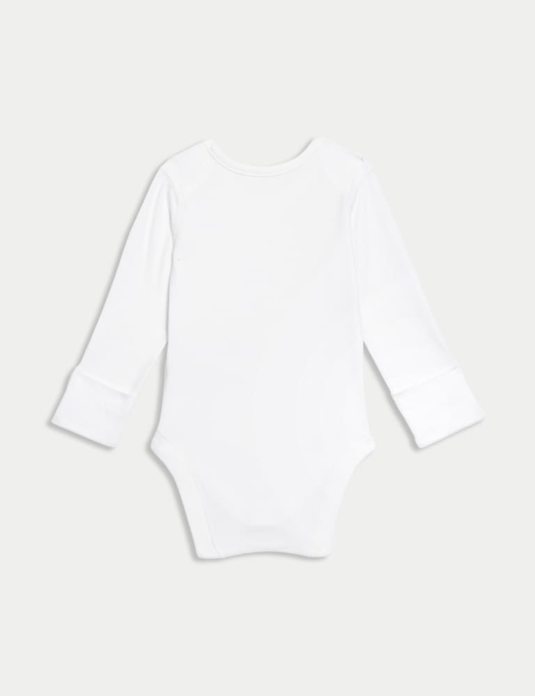 7pk Pure Cotton Long Sleeve Bodysuits (5lbs-3 Yrs) 3 of 8