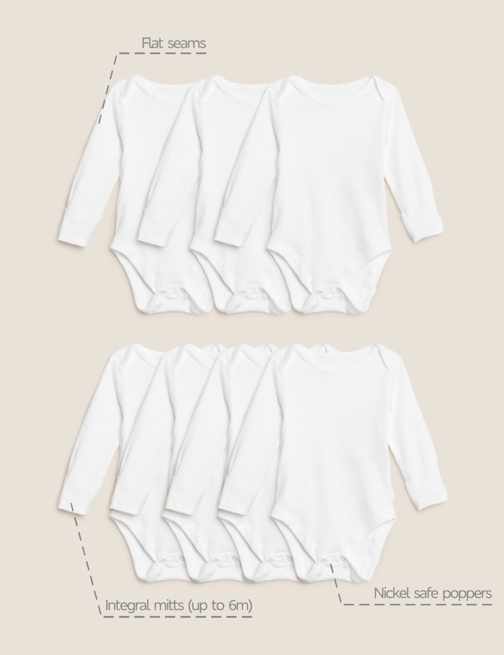 Long sleeve vests with scratch mitts hotsell