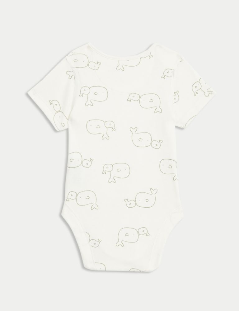 7pk Pure Cotton Patterned Bodysuits (5lbs-3 Yrs) 4 of 5