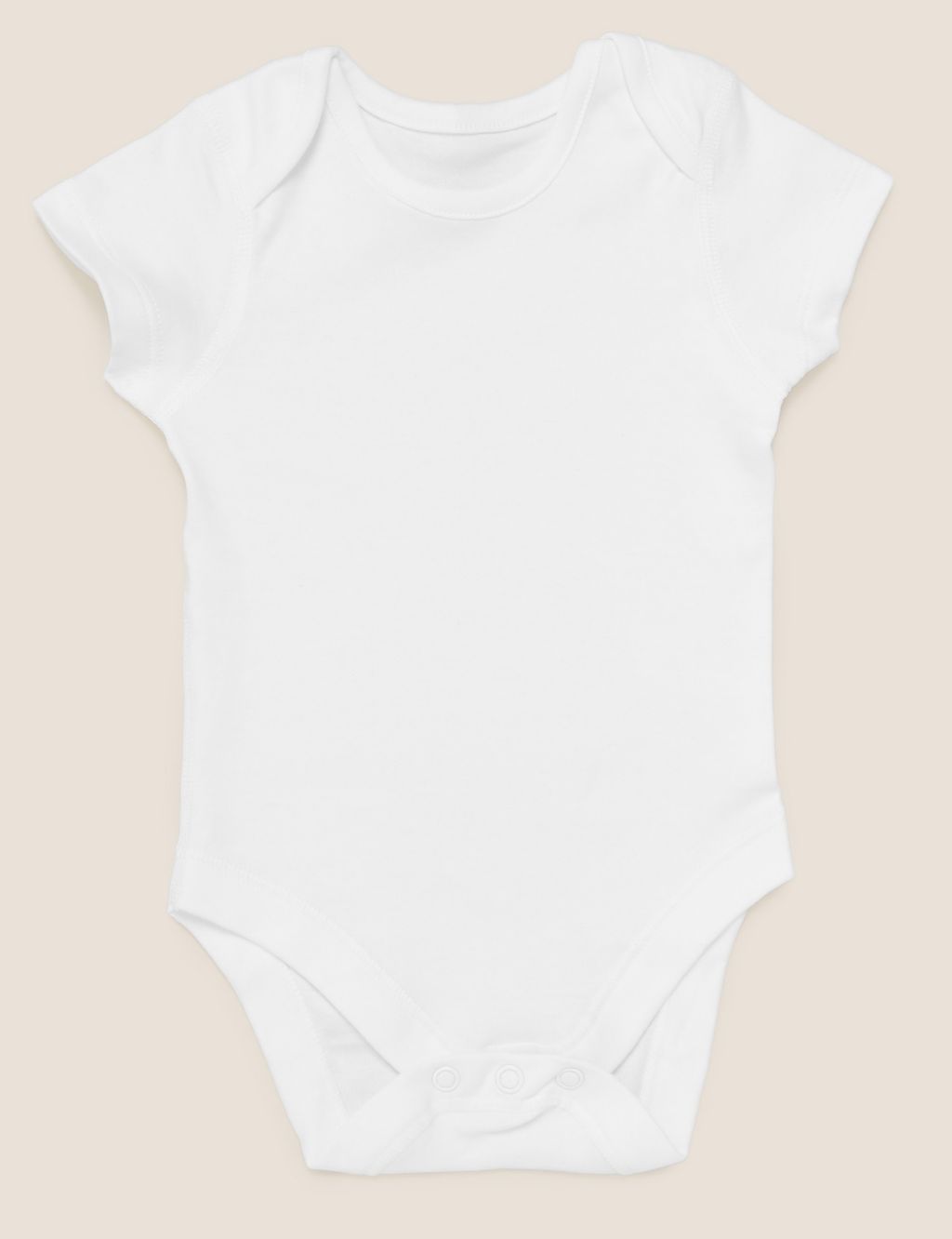 7pk Pure Cotton Short Sleeve Bodysuits (5lbs-3 Yrs) 4 of 9