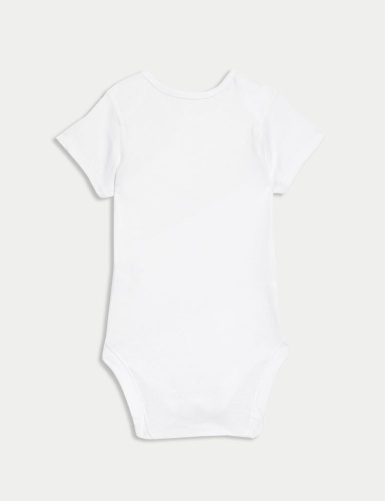 7pk Pure Cotton Short Sleeve Bodysuits (5lbs-3 Yrs) 3 of 9
