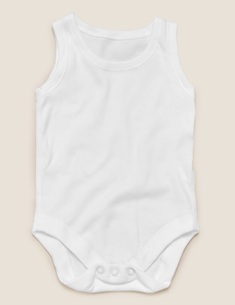 Baby Body Suit Primark White Set Sleeveless (5pcs) Girls Vest > Kyemen Baby  Online