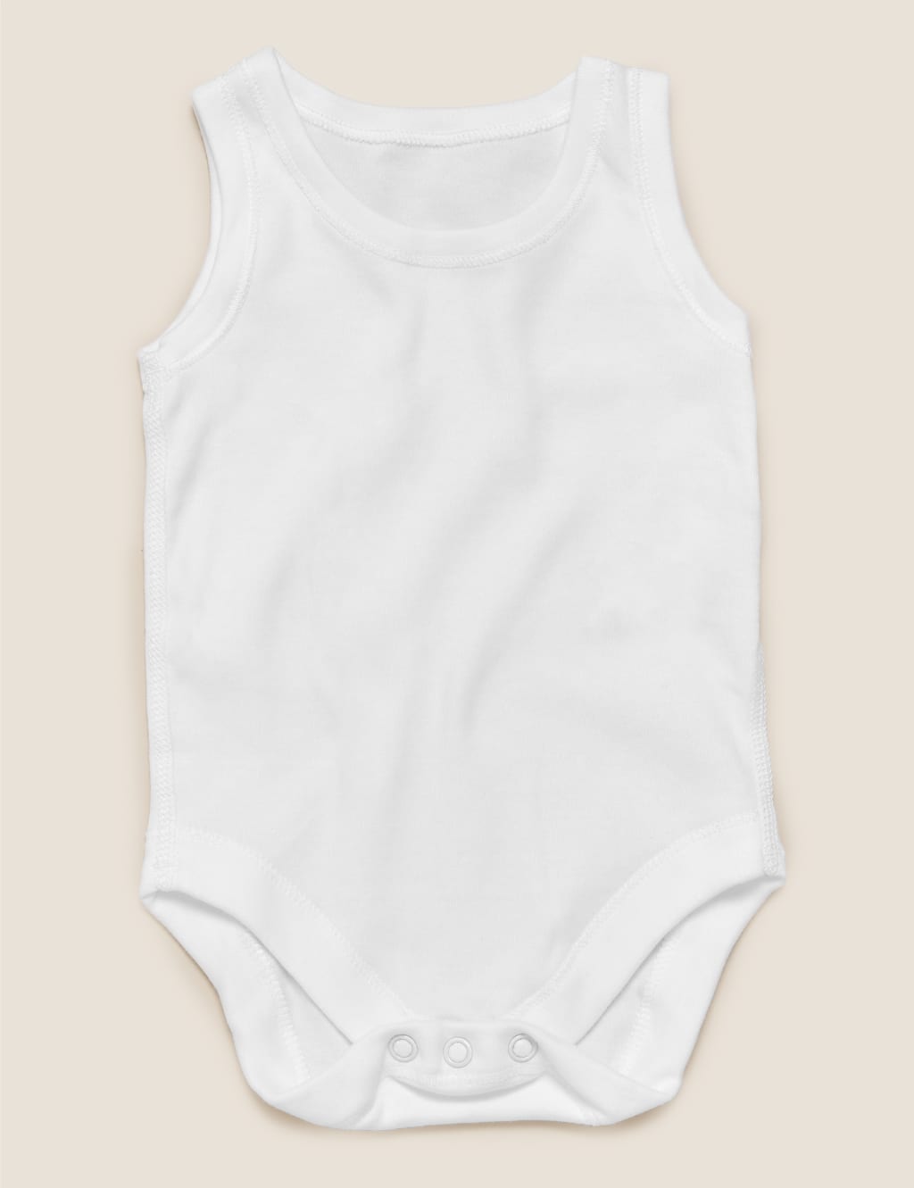 7pk Pure Cotton Sleeveless Bodysuits (5lbs-3 Yrs) 4 of 9