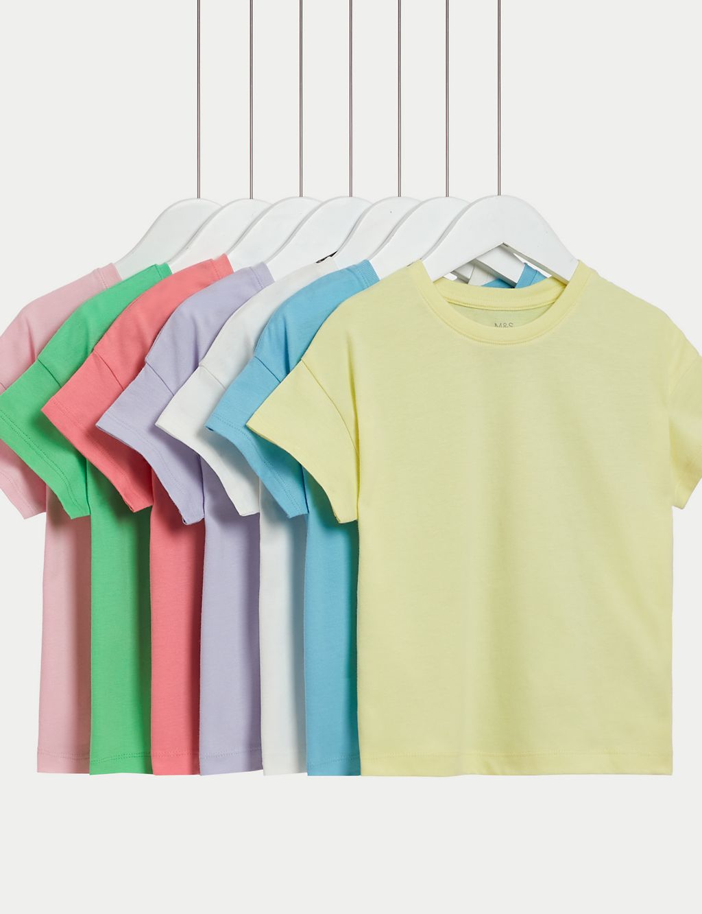 7pk Pure Cotton T-Shirts (2-8 Yrs) 1 of 1