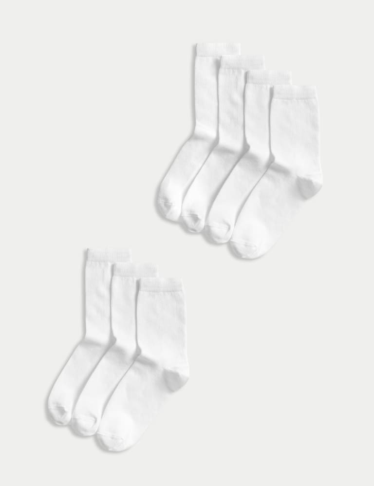 7pk of Ankle School Socks 2 of 3