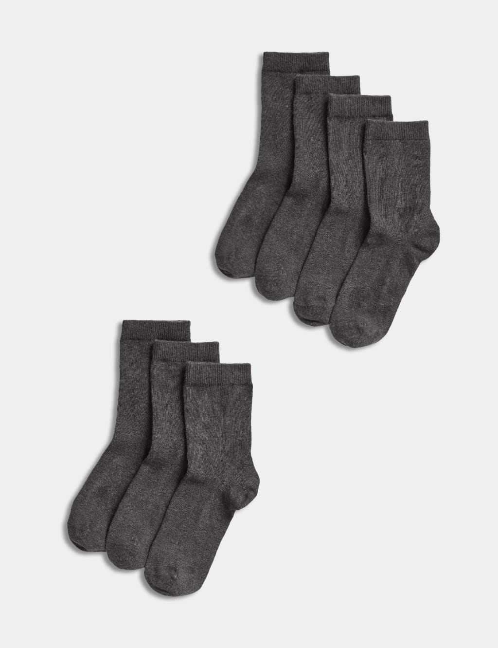7pk of Ankle School Socks M S Collection M S