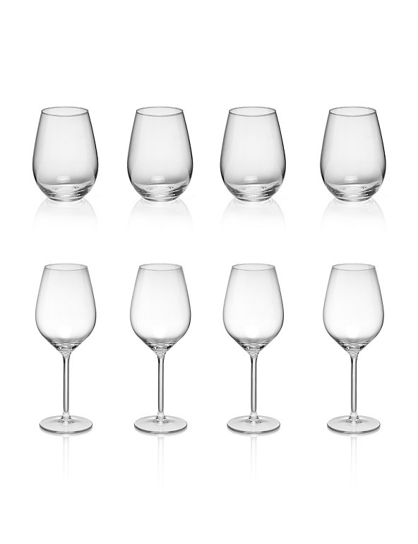 8 Piece Pure Party Glass Set Image 1 of 1