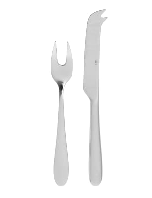 8 Piece Stainless Steel Knife & Fork Set M&S