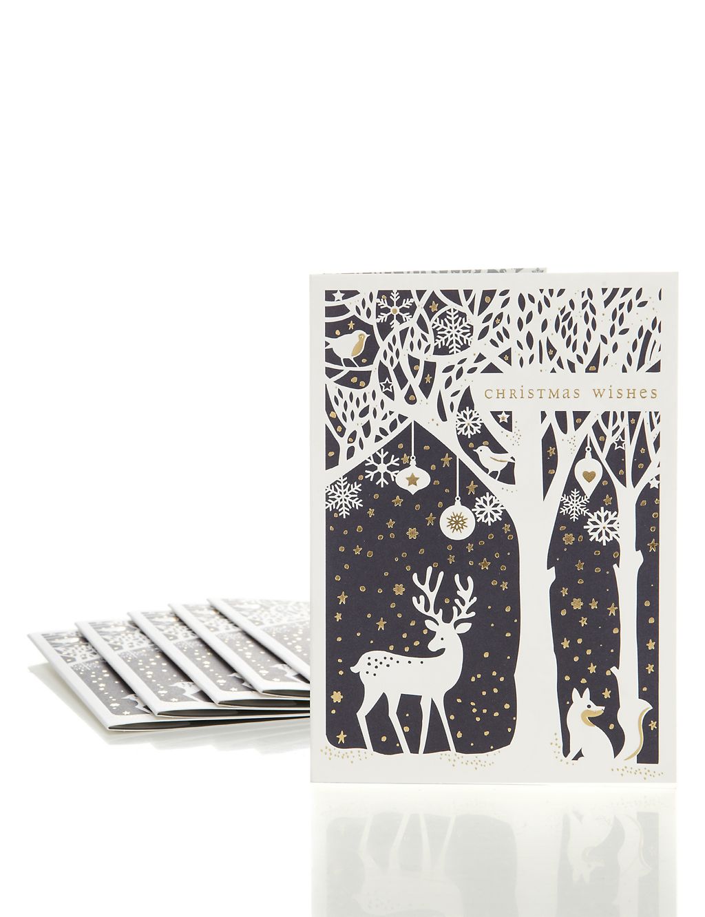8 Silhouette Scene Luxury Christmas Multipack of Cards 3 of 3