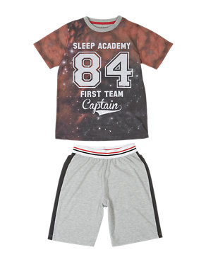 84 First Team Captain Slogan Stay Soft Short Pyjamas (6-16 Years) Image 2 of 5